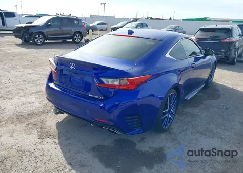 2016 Lexus Rc 200T z USA, uszkodzony, nr VIN JTHHA5BC7G5002313